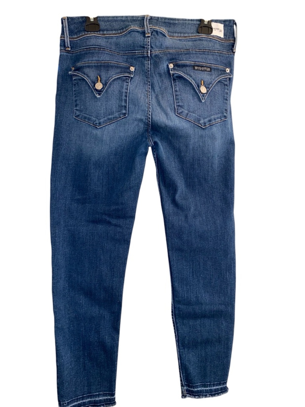Hudson Mid-rise Crop Collin Skinny Jeans
